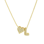 Load image into Gallery viewer, Elegant Statement Love Letter Initial Necklace
