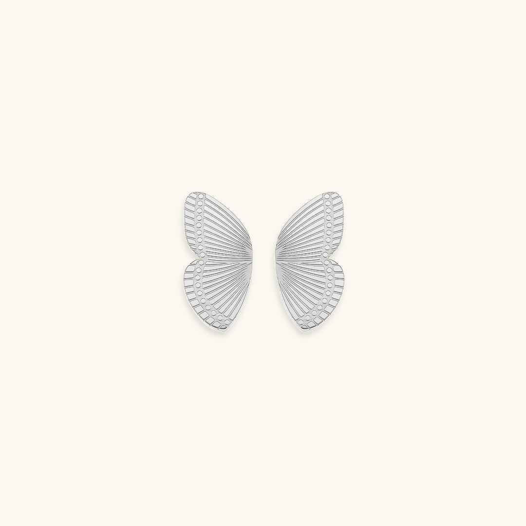 Lilac Gold Butterfly Earrings