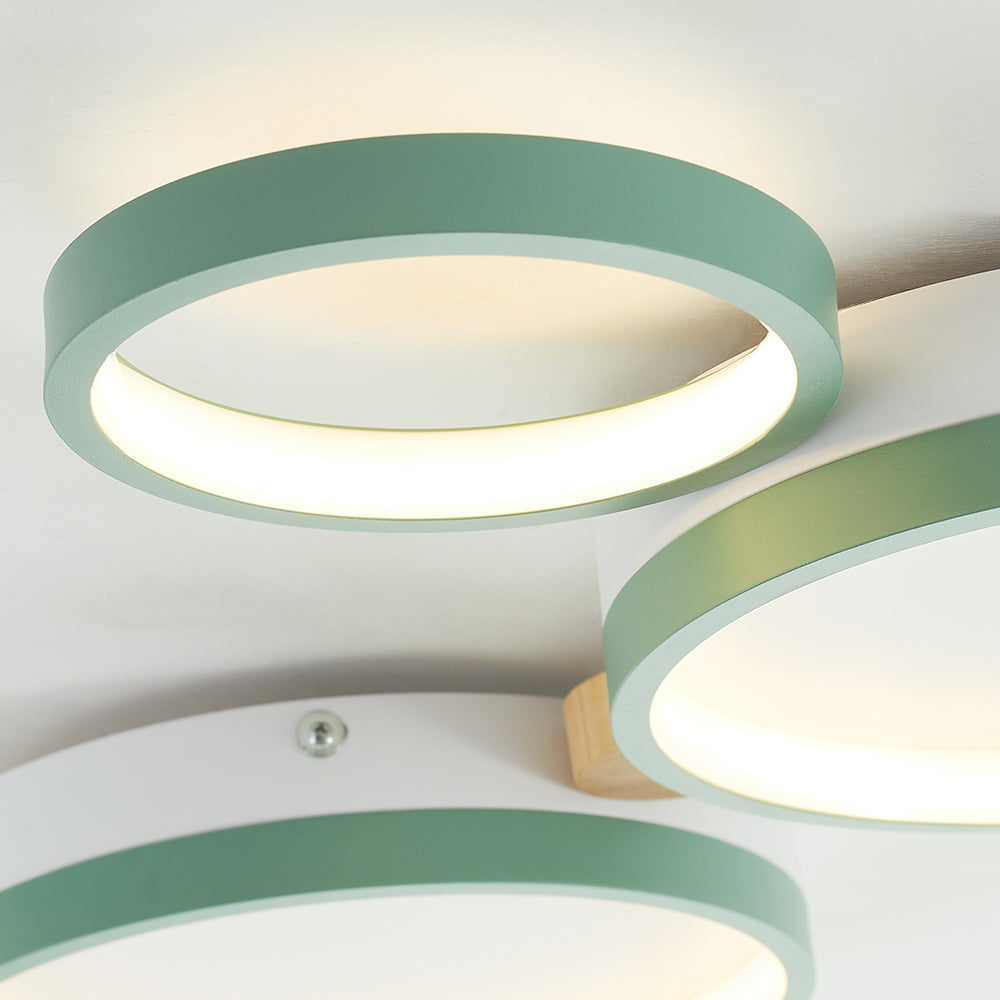 Contemporary Round Flush Mount Ceiling Light