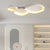 Contemporary Wave Flush Mount Ceiling Light