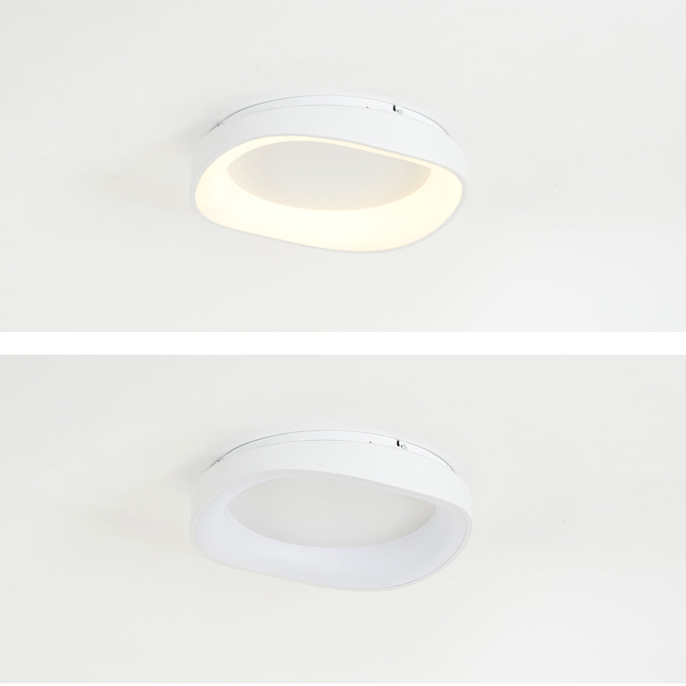 Contemporary Wave Flush Mount Ceiling Light