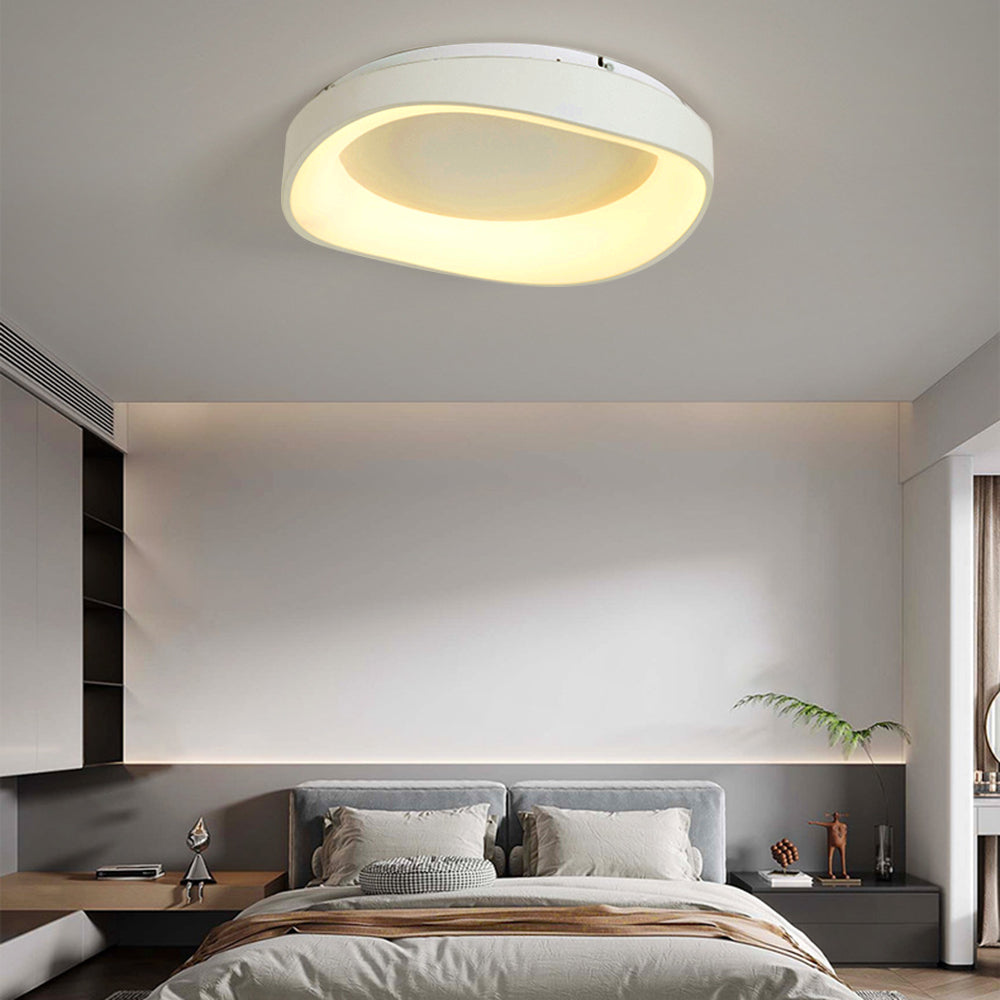 Contemporary Wave Flush Mount Ceiling Light