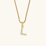 Load image into Gallery viewer, Maeve Diamond Initial Letter Necklace
