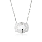 Load image into Gallery viewer, Dainty Belt Buckle Letter Initial Necklaces
