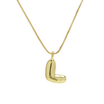 Load image into Gallery viewer, Chunky Feminine Letter Initial Necklace
