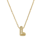 Load image into Gallery viewer, Dazzling Diamond Initial Necklace
