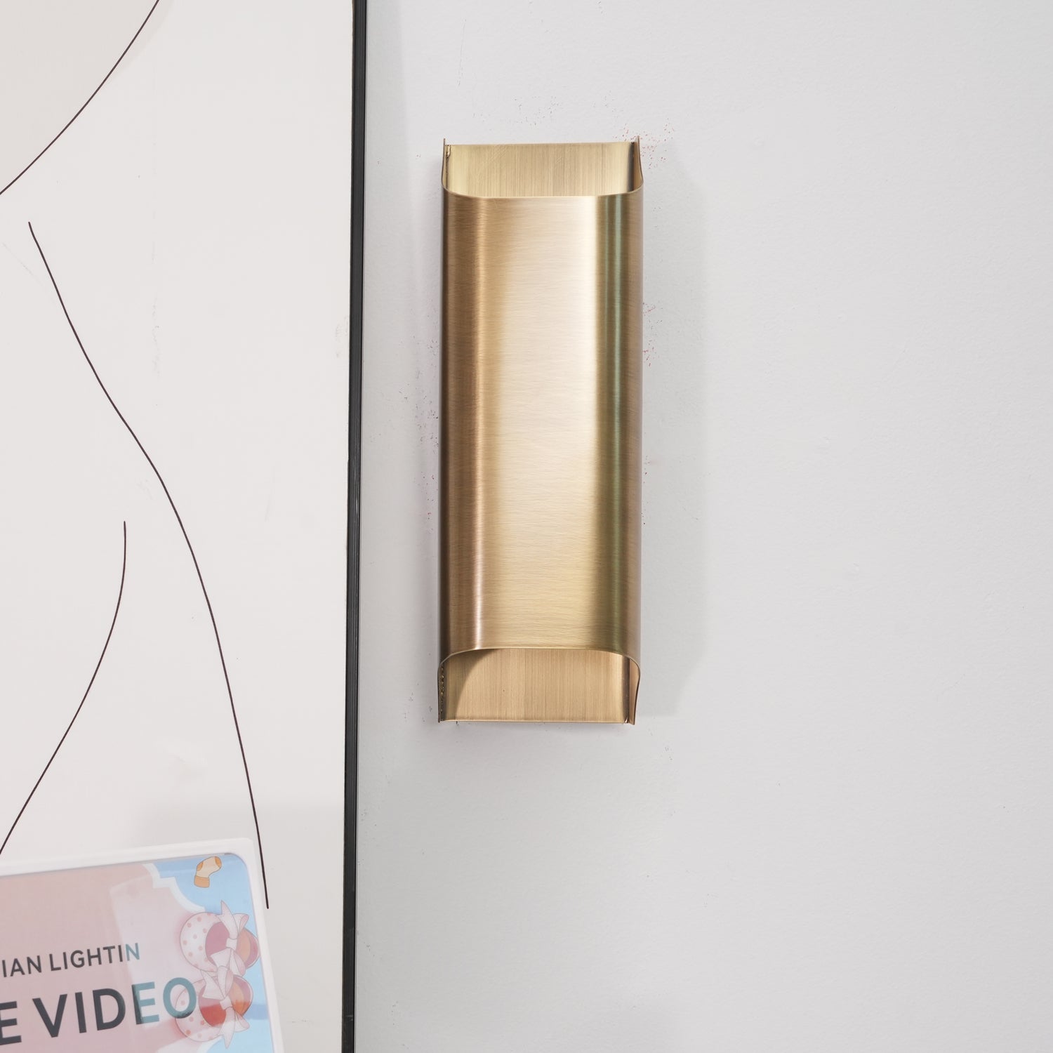 Circular Brass Nordic Inspired Wall Sconce