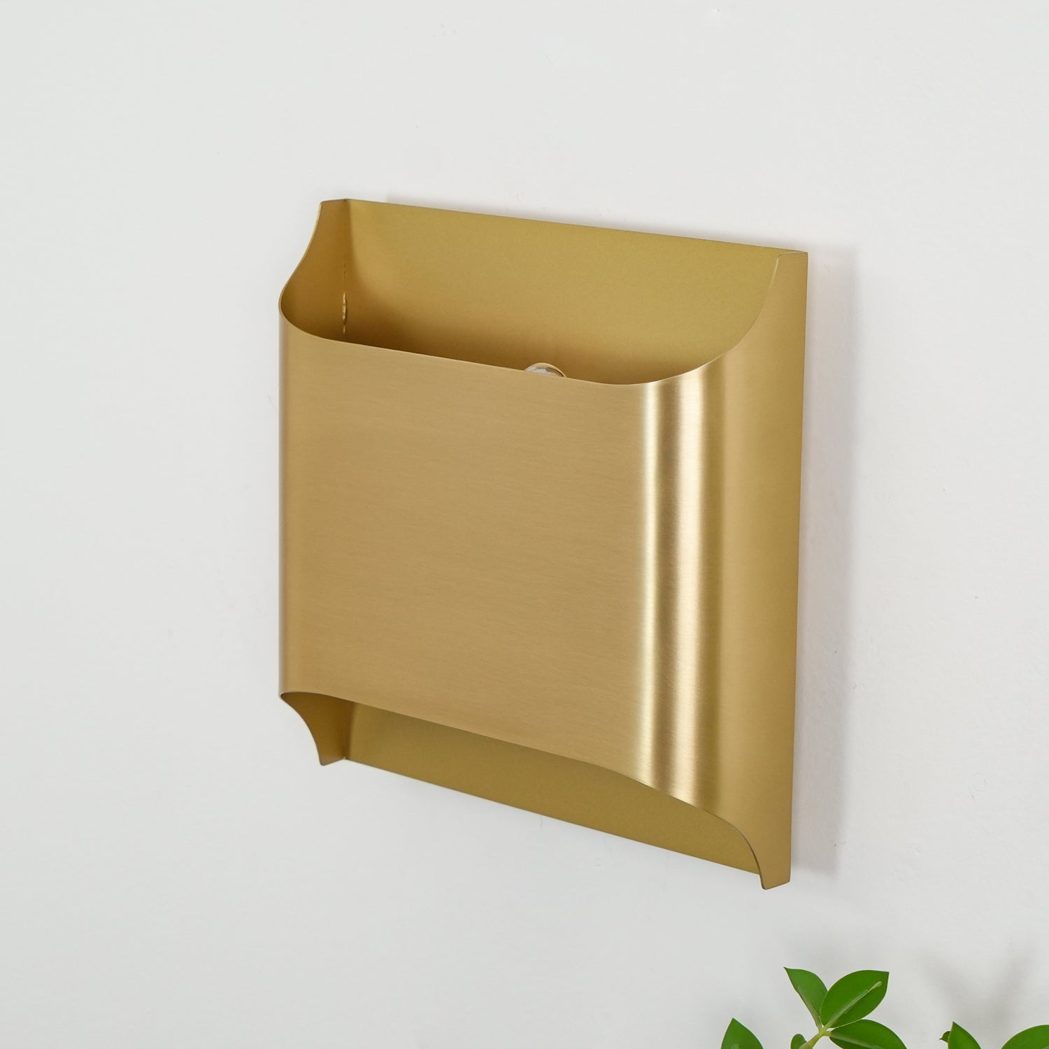 Circular Brass Nordic Inspired Wall Sconce