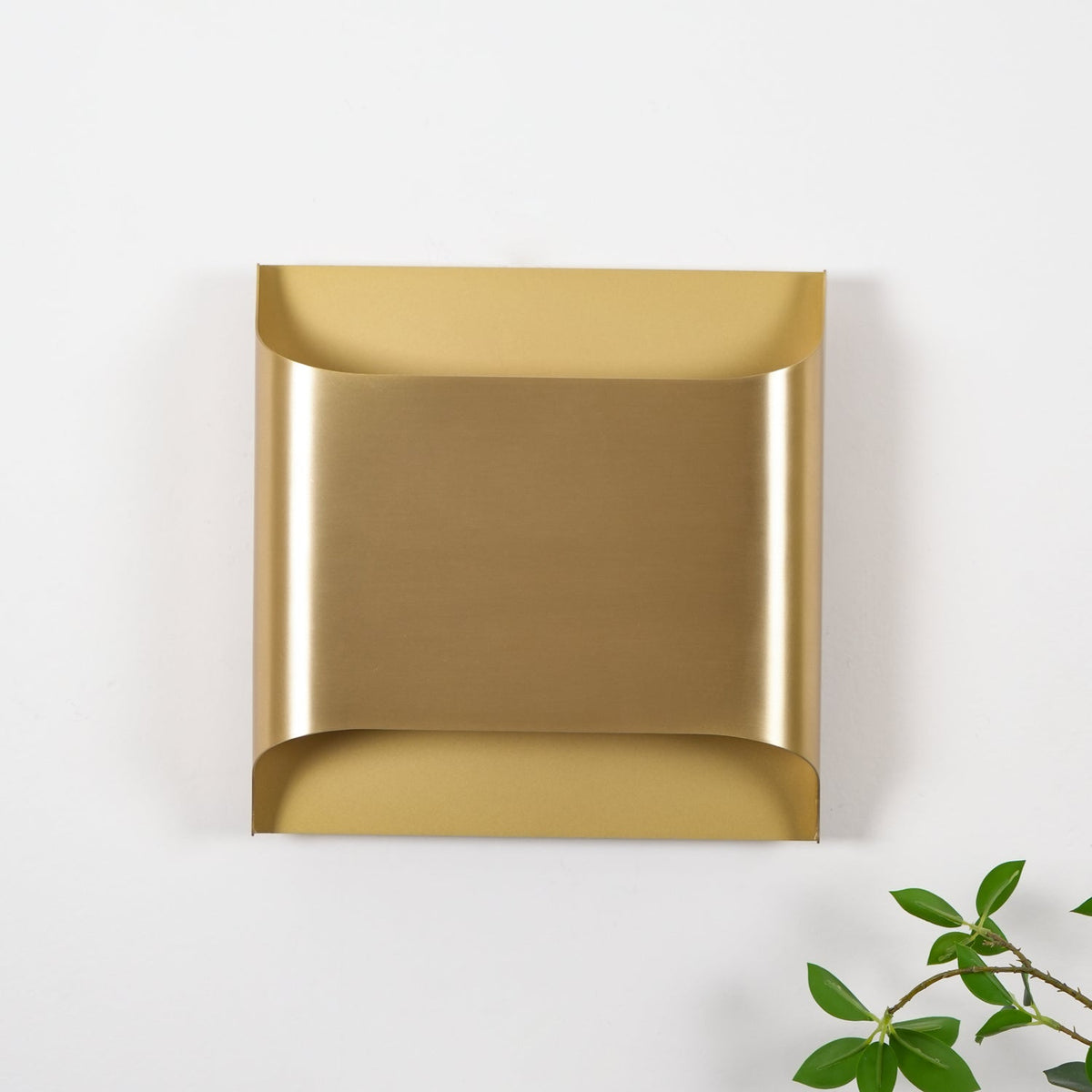 Circular Brass Nordic Inspired Wall Sconce