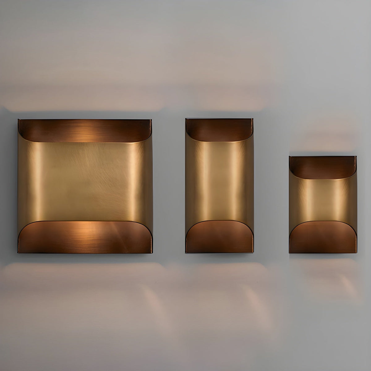 Circular Brass Nordic Inspired Wall Sconce