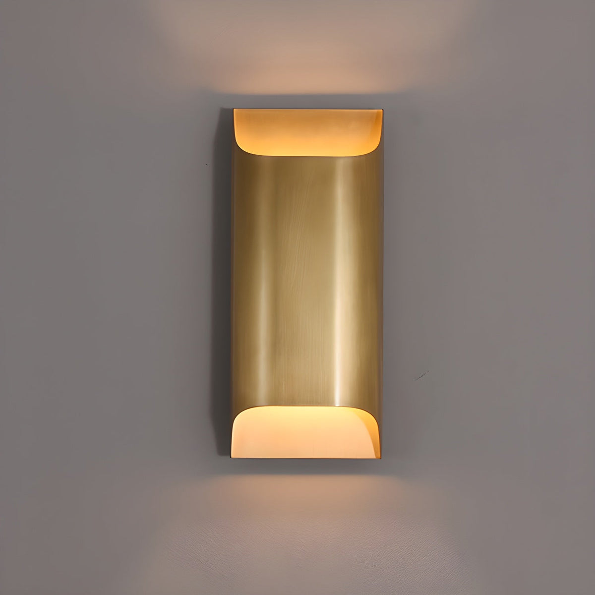 Circular Brass Nordic Inspired Wall Sconce