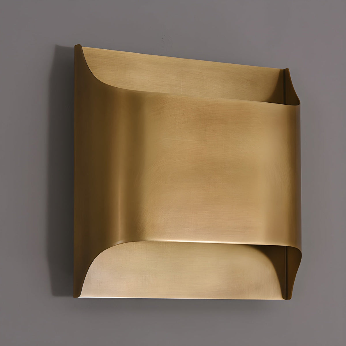 Circular Brass Nordic Inspired Wall Sconce