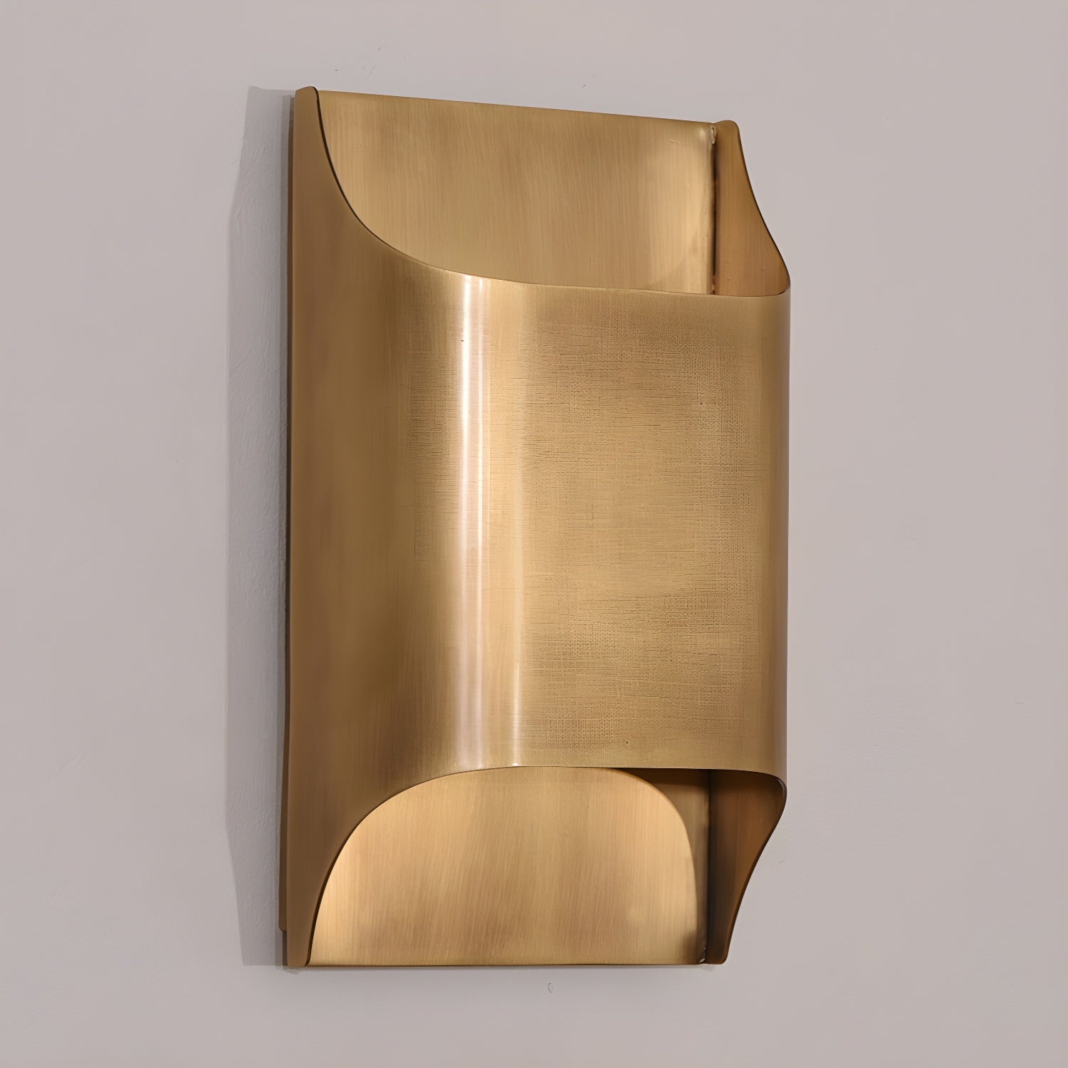 Circular Brass Nordic Inspired Wall Sconce
