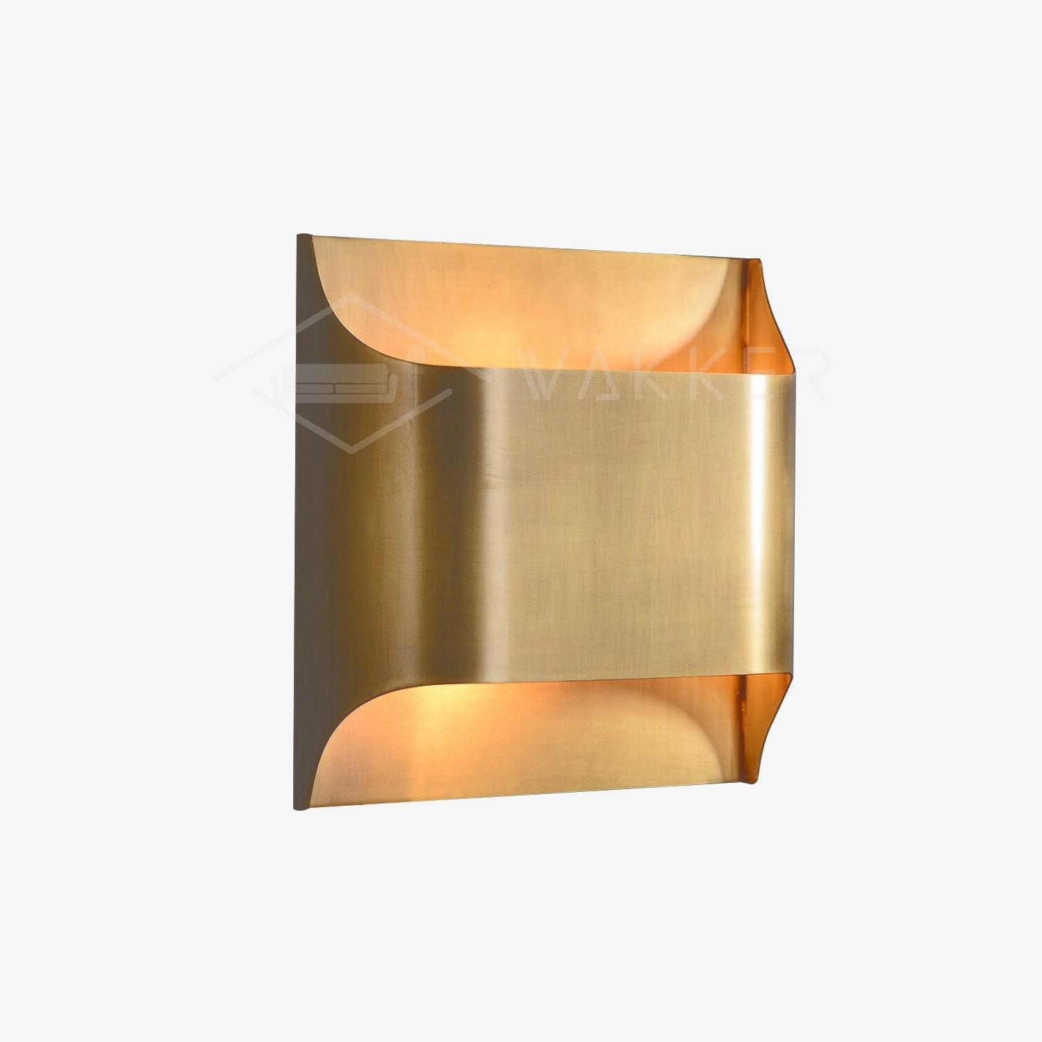 Circular Brass Nordic Inspired Wall Sconce
