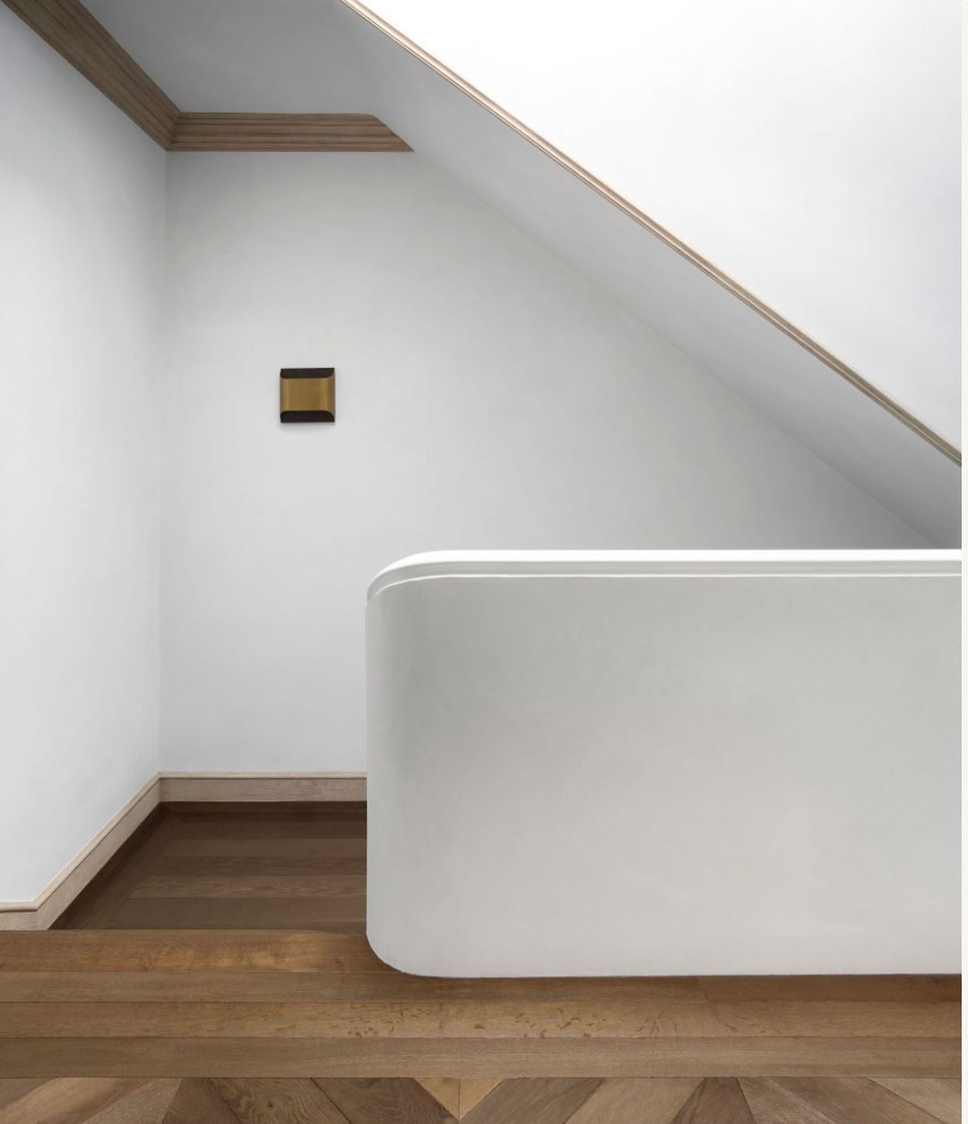 Circular Brass Nordic Inspired Wall Sconce