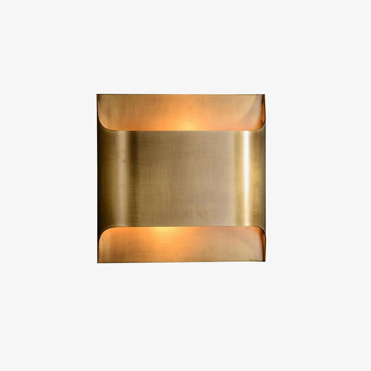 Circular Brass Nordic Inspired Wall Sconce