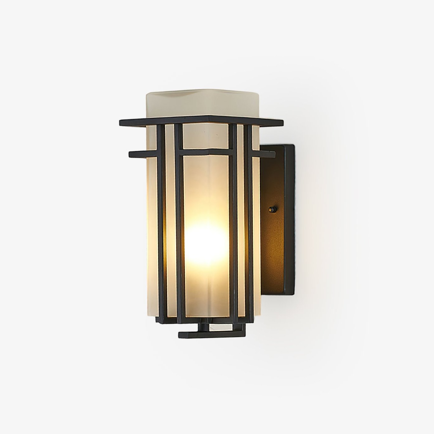 Iron Retro Outdoor Porch Entry Accent Wall Lamp