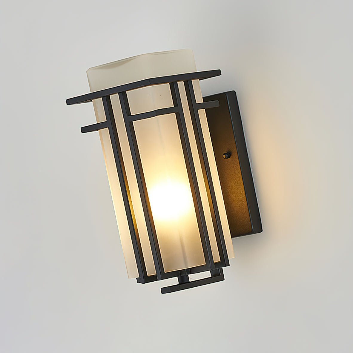 Iron Retro Outdoor Porch Entry Accent Wall Lamp