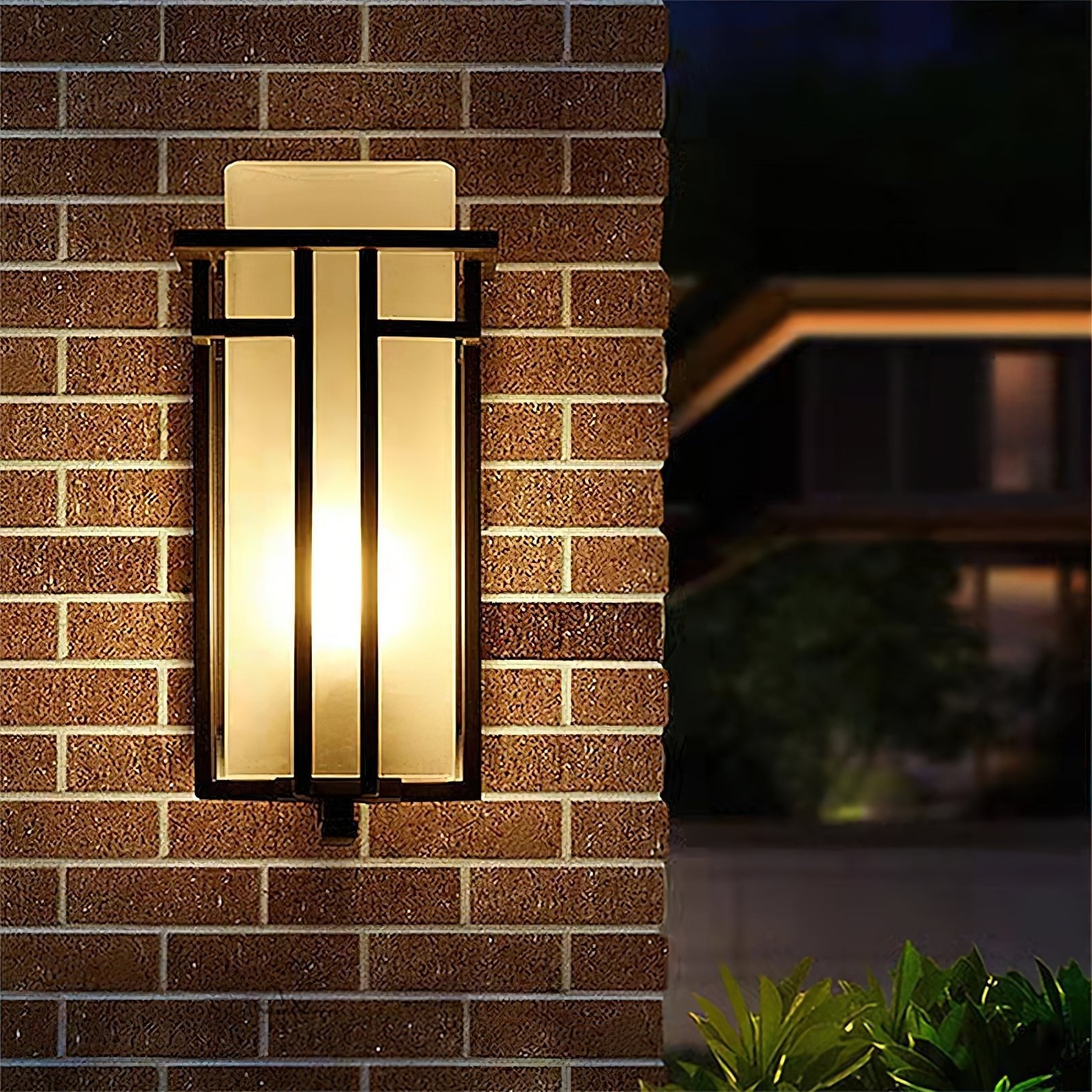 Iron Retro Outdoor Porch Entry Accent Wall Lamp