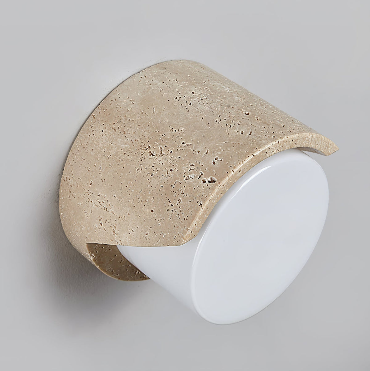 Travertine Sculptural Statement Wall Light
