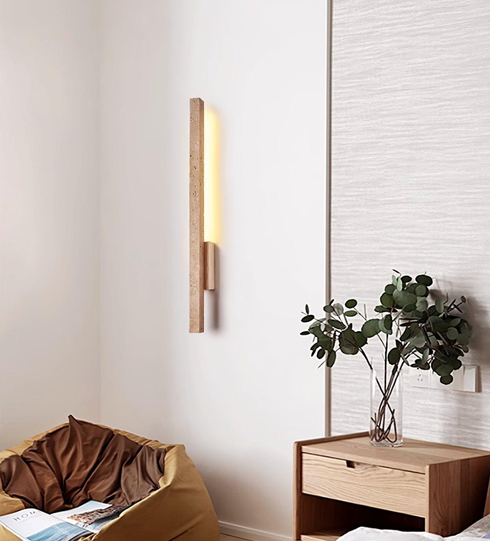 Vertical Stone Nordic Inspired Wall Light