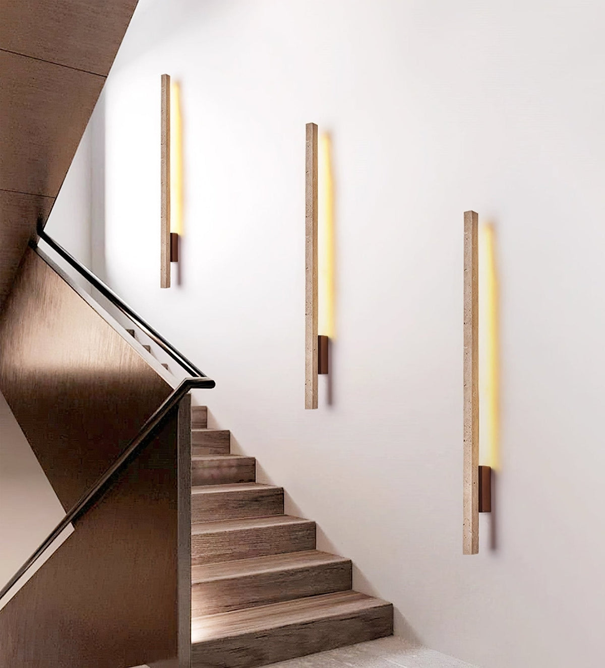 Vertical Stone Nordic Inspired Wall Light