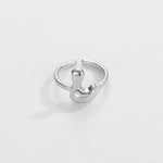 Load image into Gallery viewer, Cute Bubble Letter Initial Ring
