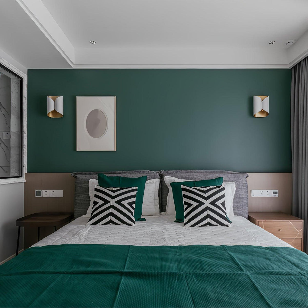 Dramatic Folded Metal Brass Finish Wall Sconce