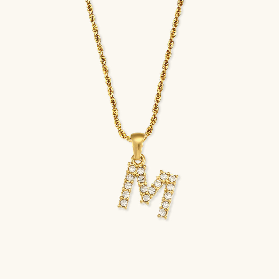 Maeve Diamond Initial Letter Necklace