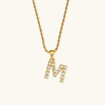 Load image into Gallery viewer, Maeve Diamond Initial Letter Necklace
