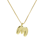 Load image into Gallery viewer, Chunky Feminine Letter Initial Necklace
