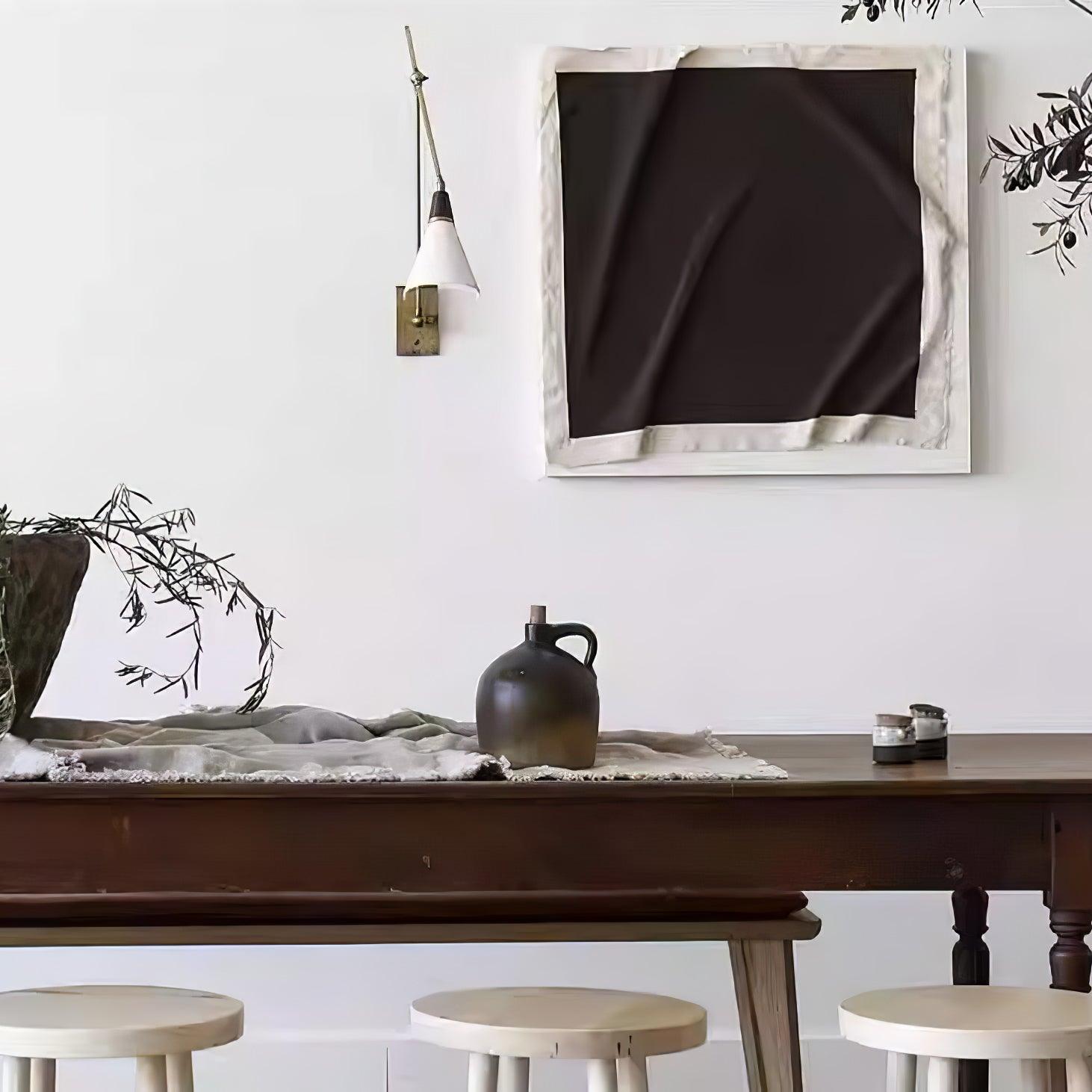 Edge Angled Shade Midcentury Inspired Wall Lamp