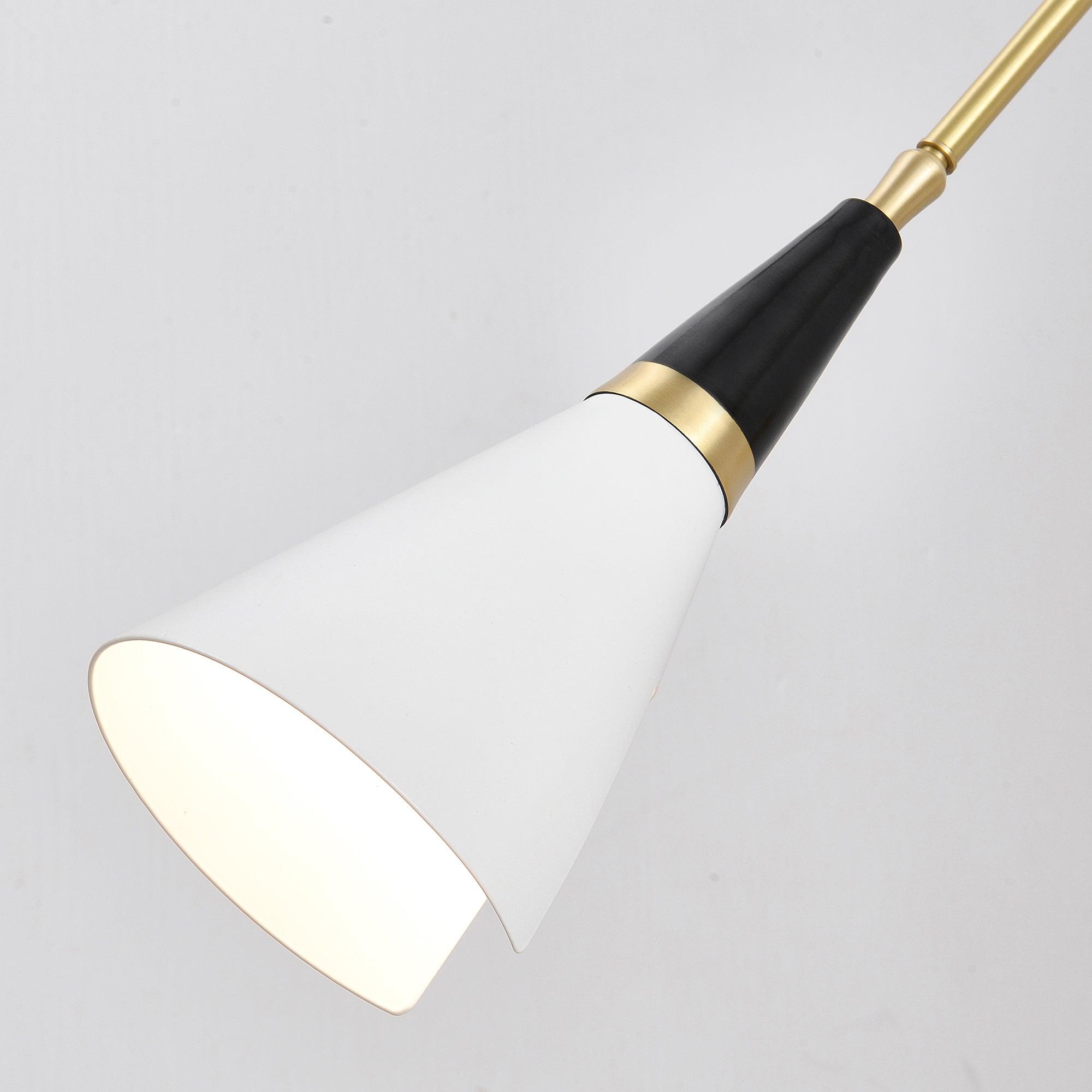 Edge Angled Shade Midcentury Inspired Wall Lamp