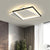 Contemporary Black and White Flush Mount Ceiling Light