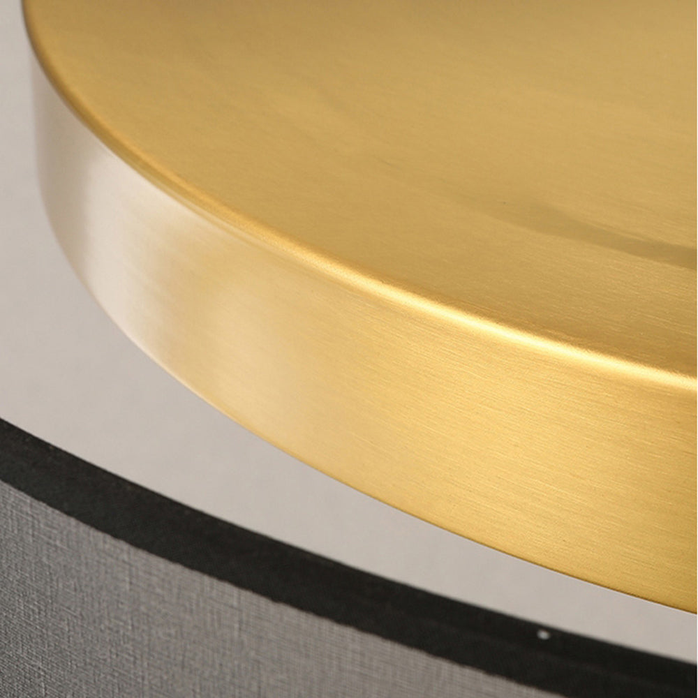 Gold Round Flush Mount Ceiling Light