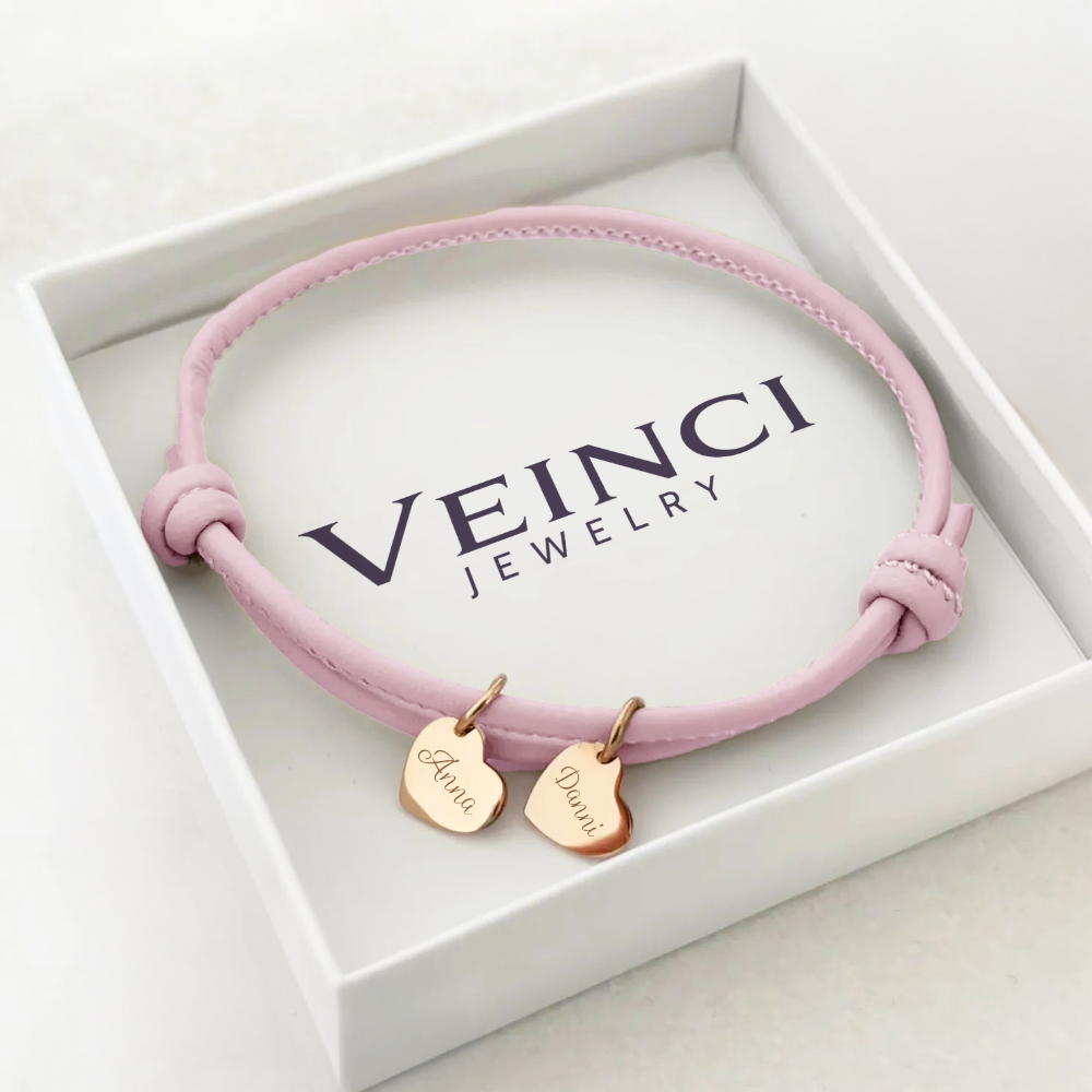 Aurelia Leather Heart Bracelet