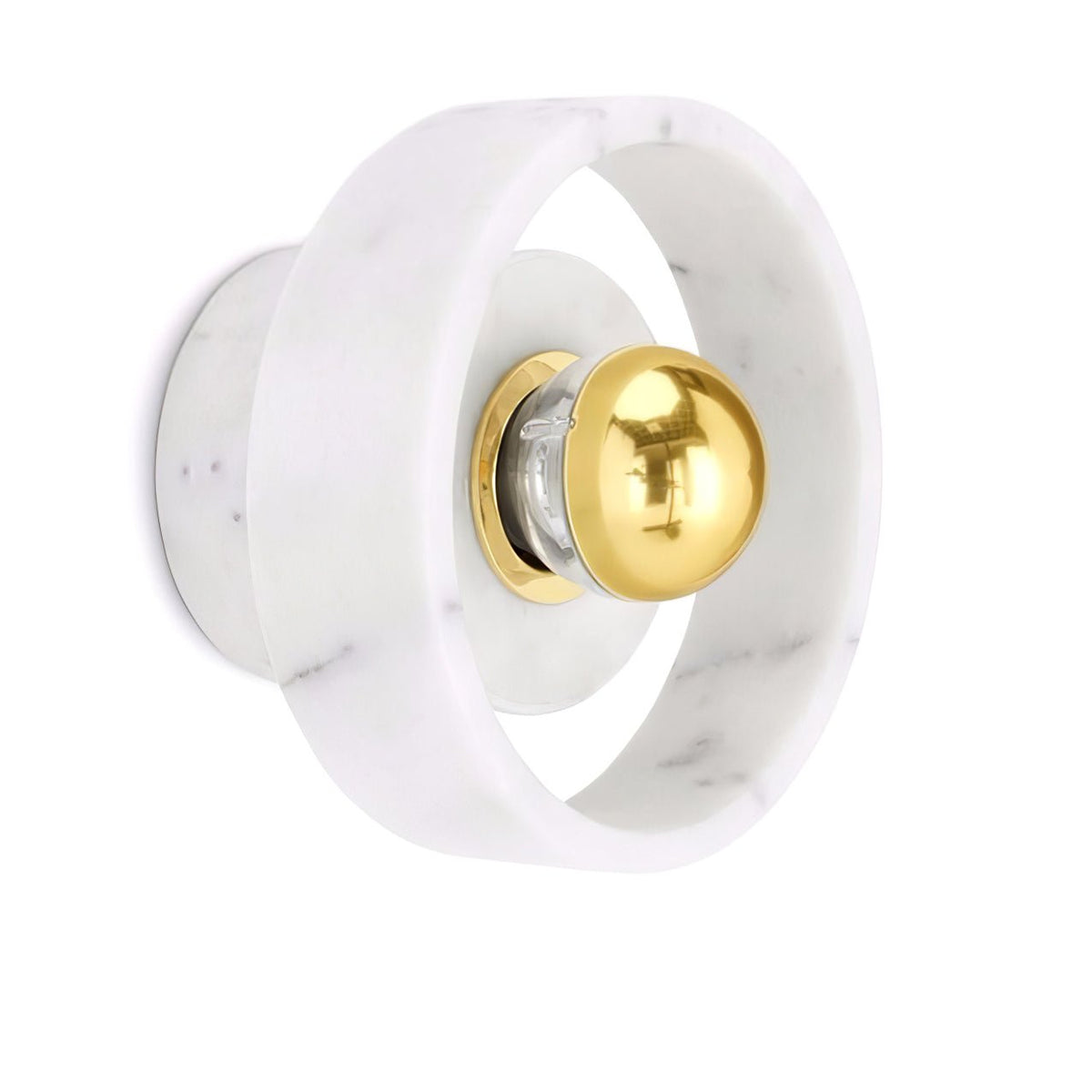 Marble Concentric Disc Contemporary Wall Lamp