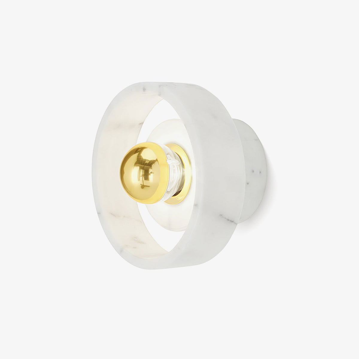 Marble Concentric Disc Contemporary Wall Lamp
