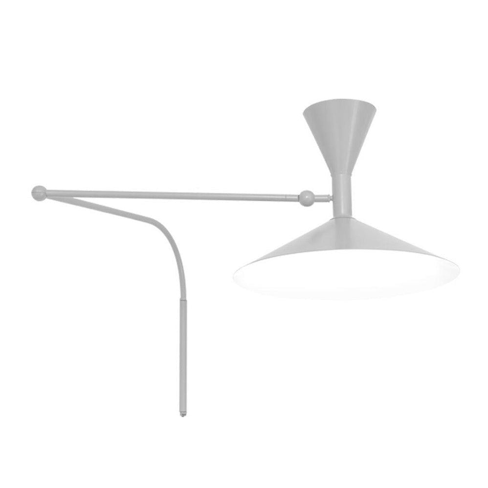 Spun Aluminum Diffuser Contemporary Wall Light