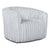 Luxury Light Grey Soft Plush Fabric Swivel Chair for Living Spaces