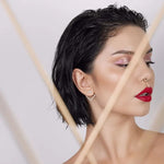 Load image into Gallery viewer, Connecting Rhombus Minimalist Geometric Earrings
