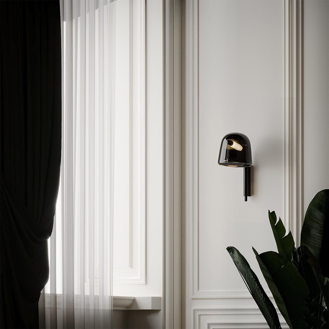 Tubular Handblown Glass Contemporary Wall Light