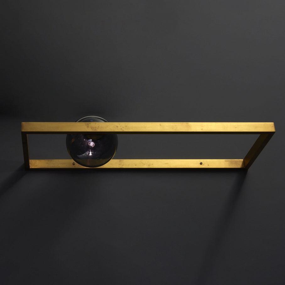 Murano Glass Luxe Brass Finish Wall Sconce