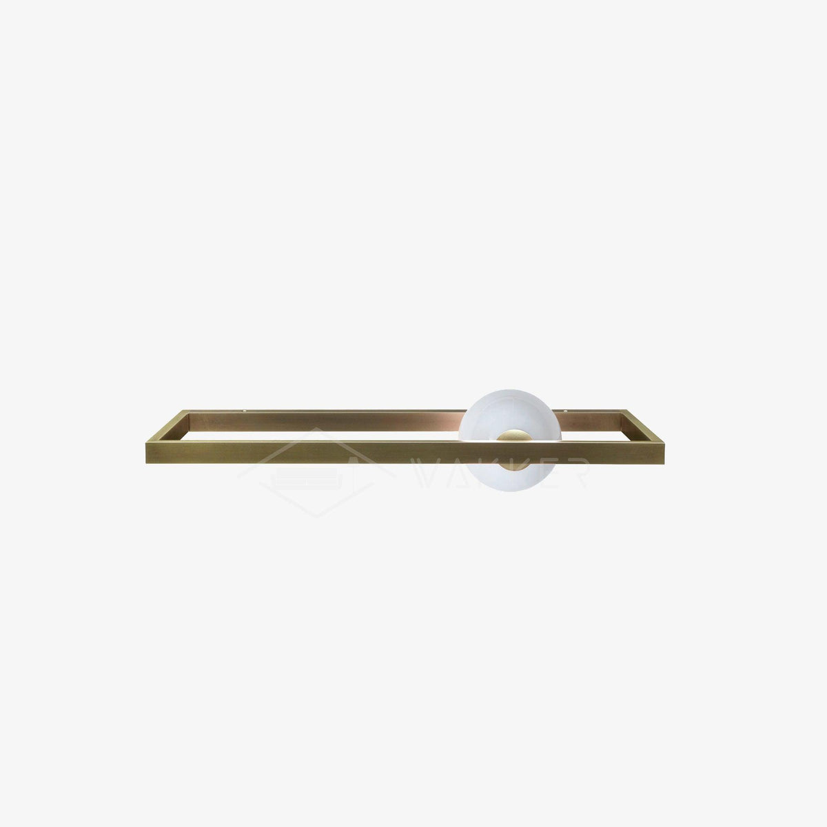 Murano Glass Luxe Brass Finish Wall Sconce