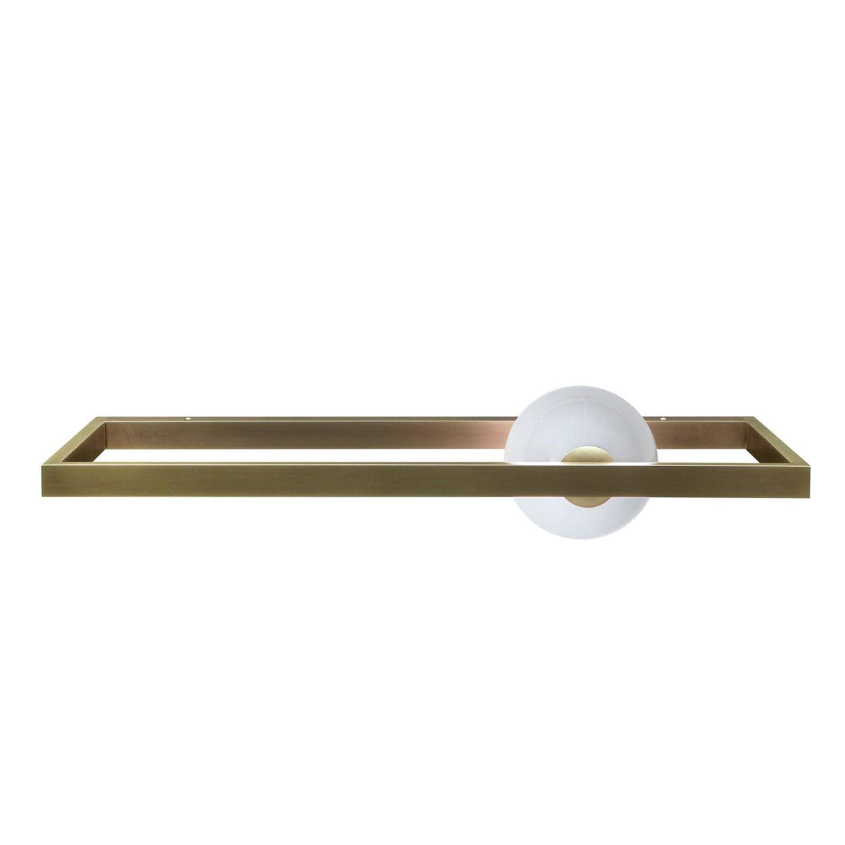 Murano Glass Luxe Brass Finish Wall Sconce