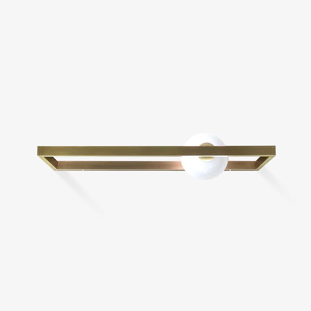 Murano Glass Luxe Brass Finish Wall Sconce