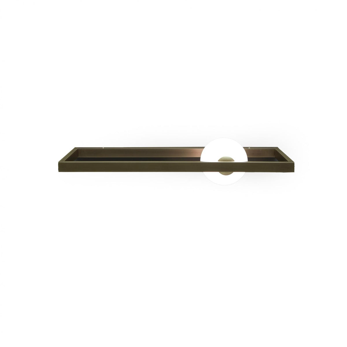 Murano Glass Luxe Brass Finish Wall Sconce