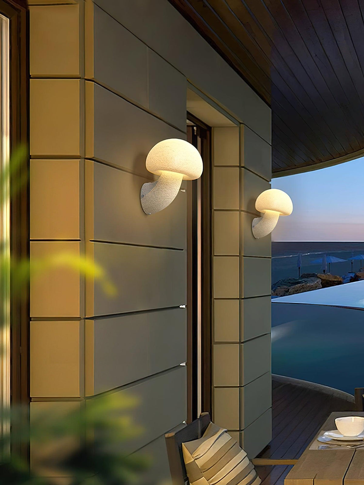 Mushroom Shaped Contemporary Wall Sconce