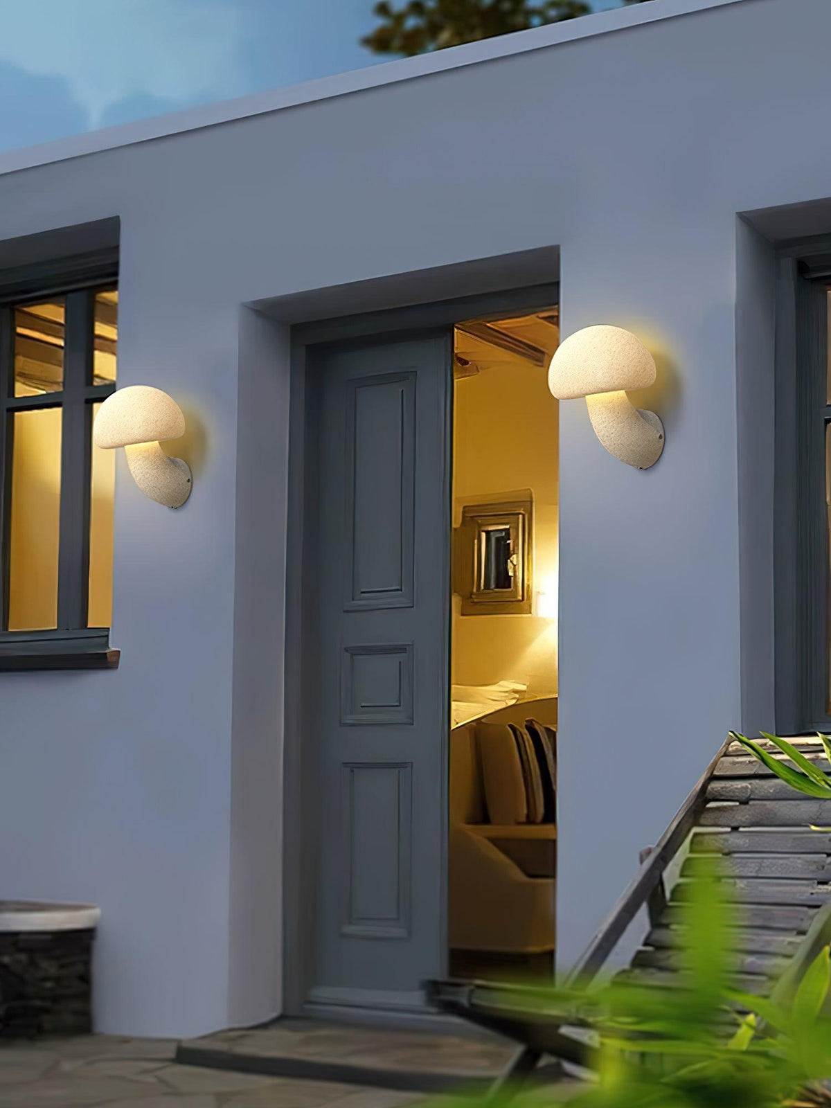 Mushroom Shaped Contemporary Wall Sconce