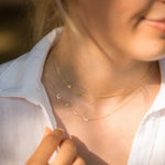 Load image into Gallery viewer, Personalized Off Center Letter Necklace

